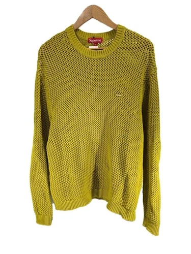 Pull tricot Supreme (épais moyen coton jaune occasion