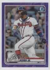 2020 Bowman Chrome Purple Refractor 222/250 Ronald Acuna Jr #28 1q7
