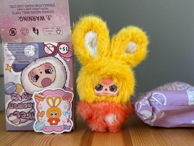 BB3 Baby Three Petit Macaron Cute Bunny V2 New Come With Box Card Tangerine