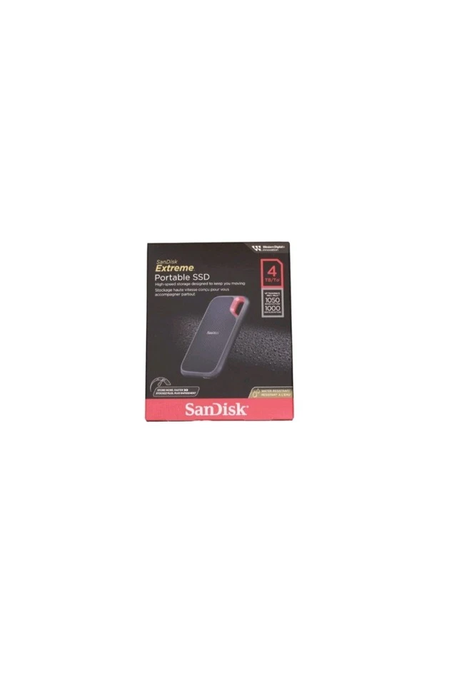 SanDisk Extreme Portable SSD 1 TB (tragbare NVMe SSD, USB-C, Schwarz - Bild 2 von 4