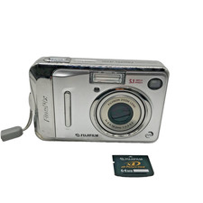 Fujifilm FinePix A500 5.1MP Digital Camera Silver  64MB Card  Working  Tested