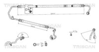 Triscan Hydraulikschlauch, Lenkung 8516 23011 FüR MERCEDES-BENZ