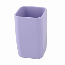 Plastic Toothbrush Toothpaste Holder Tooth Cleaning Cup Purple 300ml
