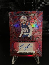 2024 Panini Obsidian - Seismic Signatures Jonathan Jones #SS-JJS Red #1/75 