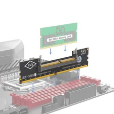 Laptop DDR5 RAM to SO DDR5 U-DIMM Desktop Adapter Card Memory Tester Converter