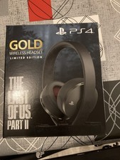 PS4 Gold Wireless Headset The Last Of Us Part 2 limited edition - New - Unopened