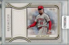 2022 Topps Definitive Collection Luis Castillo Game Used Memorabilia 44/50