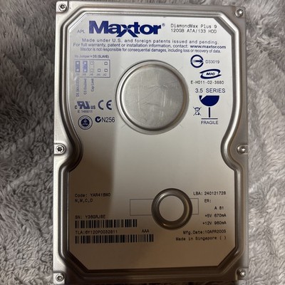 Maxtor DiamondMax Plus 9 120GB ATA/133 3.5'' 7200RPM 8MB HDD E-H011-02-3880