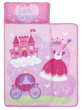 Baby Boom Funhouse Little Princess Kids Nap Mat Set Includes Pillow and Fleece