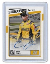 2021 Panini Donruss Racing NASCAR Signature Series Erik Jones BV$$$