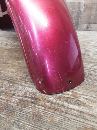 Harley Davidson Sportster Shovelhead Ironhead Hugger Front Wheel Fender Red/Pink - Picture 6 of 12