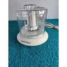 Black Decker HC306 Mini Food Chopper 70W Electric White Compact Kitchen Prep