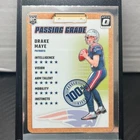 2024 Panini Donruss Optic RC Drake Maye Passing Grade #4 Patriots card nfl