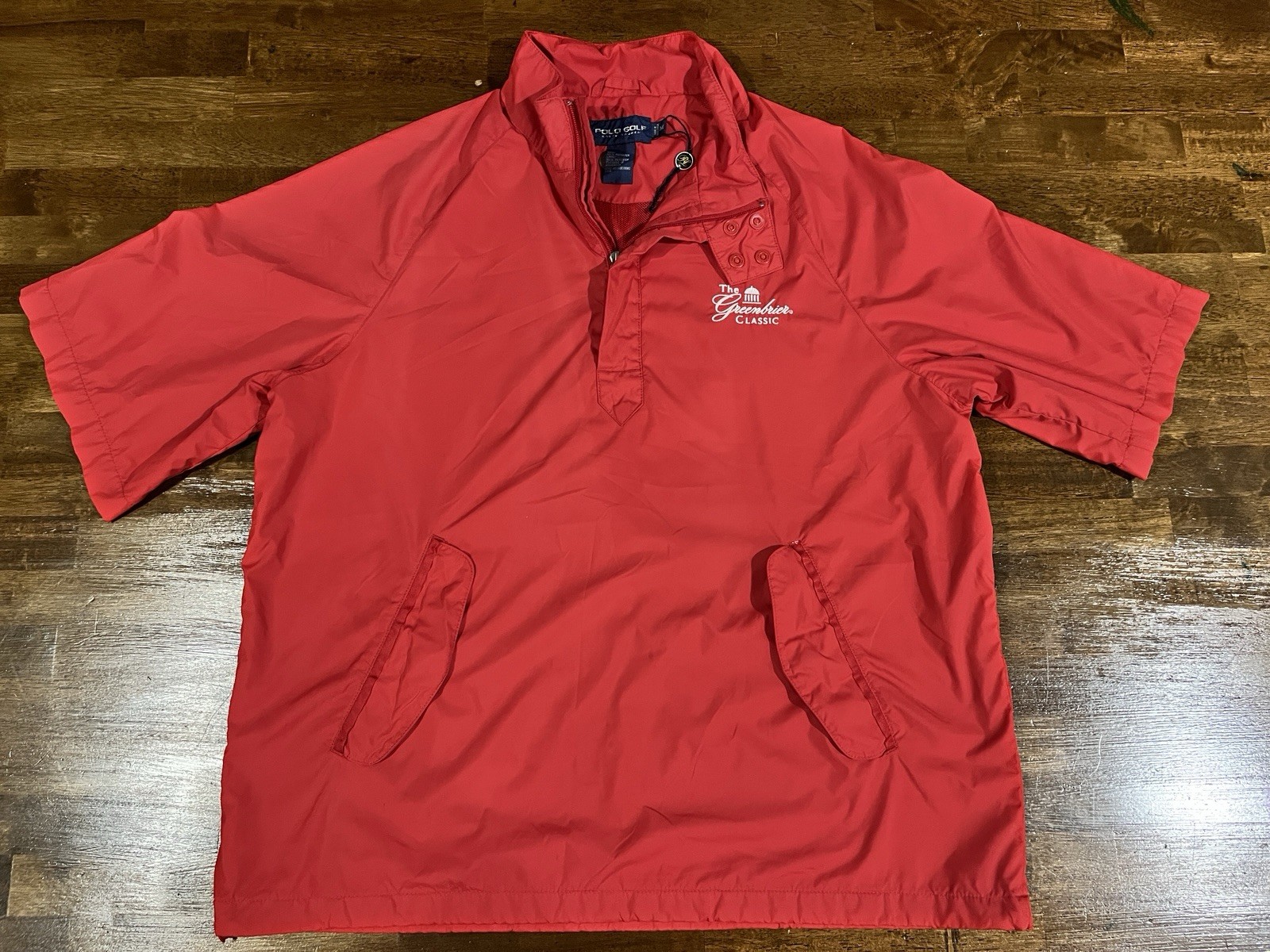 PONY Polo Golf Ralph Lauren Giacca a Vento Traspirante Uomo Taglia M Greenbrier Classic