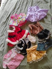 Build-A-Bear 10 Piece Lot of Assorted clothes sparkly dresses, tutu.....