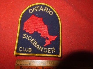 Patch Citizens Band Radio / Sidebander Club CB Ontario