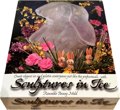 Sculptures in Ice Reusable Bunny Ice Sculpture Mold Easter Spring Summer Party - Picture 4 of 11