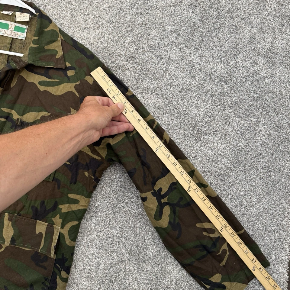 Game Winner Sportswear Jungle Camo Shirt M 32/34 Hunting Vintage Cargo Gorpcore - Image 4 of 4