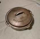 Vintage Cast Aluminum Wagner Ware NO. 9 Drip Drop Roaster Dutch Oven Pot And Lid