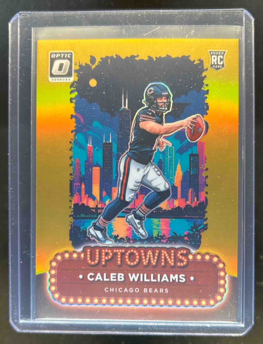 2024 Donruss Optic Caleb Williams Uptowns RC Gold SSP #6/10 Bears