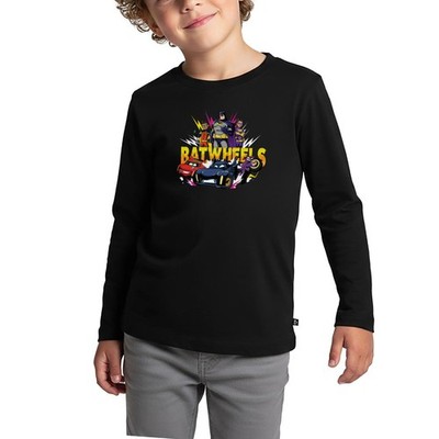 Batwheels Logo Mit Superhelden Und Ihren Autos Kinder Langarmshirt