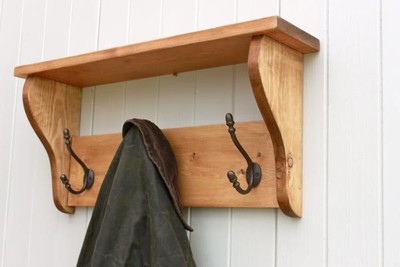 pine hat and coat stand