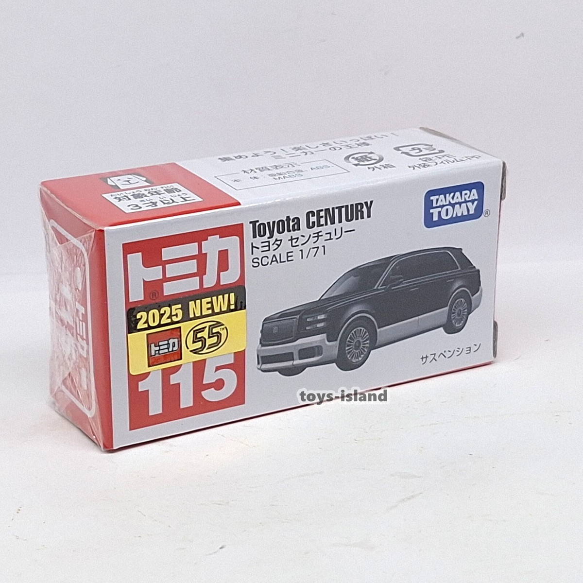 TOMICA 115 TOYOTA CENTURY 1/71 TOMY 2025 May New Diecast Car Black