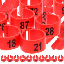100Pcs Pigeon Identification Rings Leg Bands for Racing and Pigeons Markers