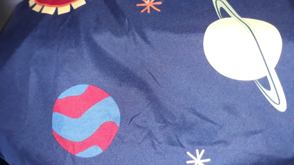 Juego de sábanas twin xl, temática espacial, cama en bolsa, cenefa, falda cama Foto 4 de 4