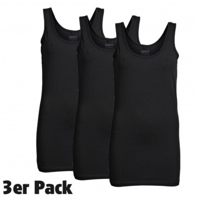 ONLY basic Shirt Tank Top 3er Pack Live Love 