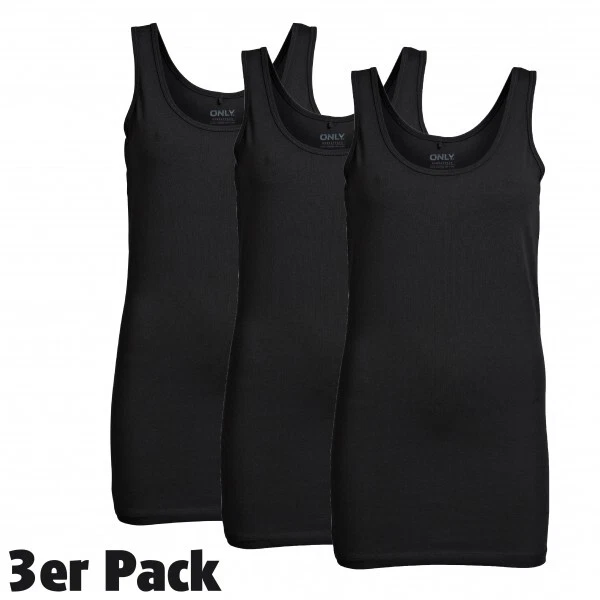 ONLY basic Shirt Tank Top 3er Pack Live Love