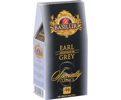 BASILUR-EARL Grey Ceylon Black Tea 100g Packet -Pure 100%- ART OF DRINKING TEA