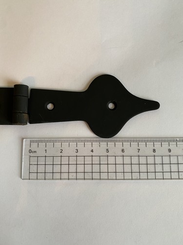 10 x Scharniere Tür Schrank Kommode Deko Antik Schwarz Speerspitze Eisen Metall - Bild 6 von 10