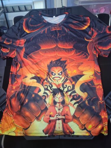 Sybnwnwm Anime One Piece Shirt Men Luffy Roronoa Zoro Chopper T-Shirt  Unisex 3D Pritneted Casual Tops Black D