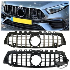 Front Grille Grill Compatible for 2019-2022 Mercedes Benz A Class W177 A200 A220