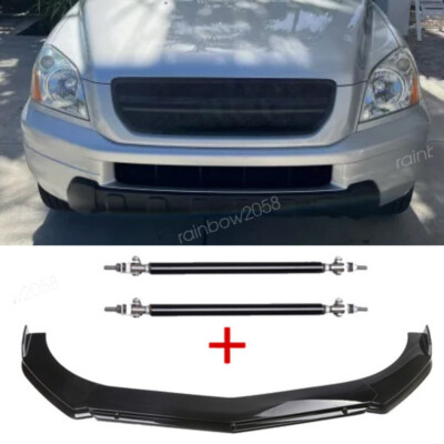 Car Body Trims Front Bumper Lip Spoiler Splitter Kits For Honda Civic Pilot CR-V
