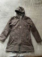 Ilse Jacobsen Womens Black Water Repellent Raincoat Outerwear Size 44 Large 18