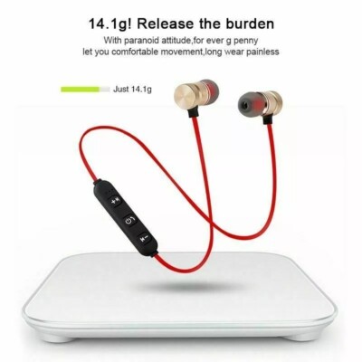 Bluetooth Wireless Kopfhörer Magnetisch Sport Fitness Laufen Wasserdicht Ohrhörer
