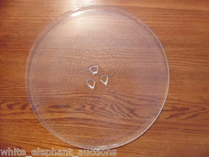 12" 3390W1G014A Microwave Glass Turntable Plate/Tray Used Clean Condition!