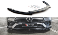 CUP Spoilerlippe Schwarz FüR Mercedes CLA C118 Aero 35AMG Lippe Frontspoiler V1