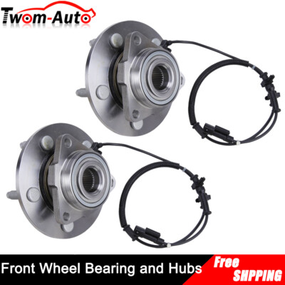 2x Front Wheel Bearing & Hubs Assembly For Dodge Ram 1500 2012-2018 1500 Classic