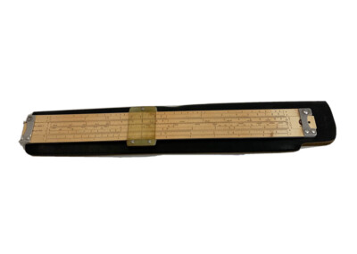 VTG PICKETT MODEL N902-T SIMPLEX TRIG SLIDE RULE with Original Leather Case