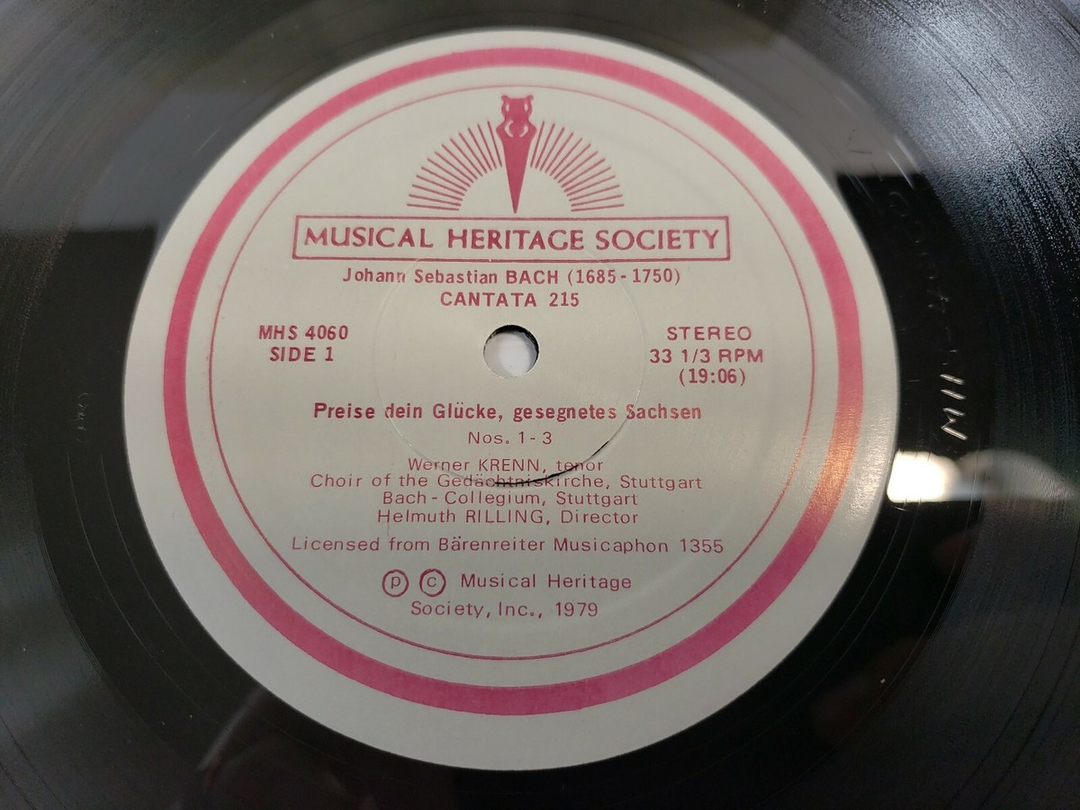 Johann Sebastian Bach - Cantana 215 Musical Heritage Society