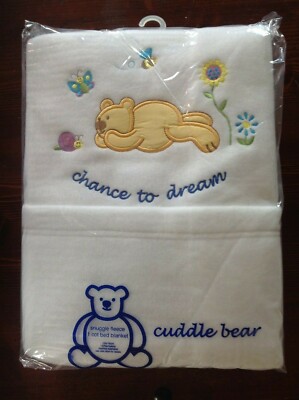 Neu Kuschelbär ''Super Soft'' Fleece ''Chance to Dream'' Kinderbettdecke, 150 x 120 cm, 
