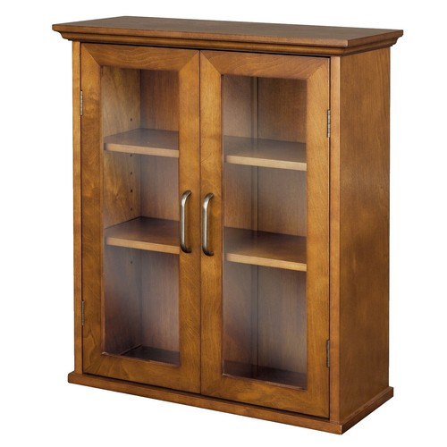 Haotian Wandschrank Für Bad, Küche & Garage – Platzsparend Mit Ablage, In Schwarz (ca. 23,6x23,6x11,8 Cm)