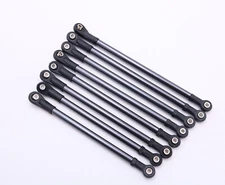 KYX 8PCS  Aluminum Suspension Linkage Set for 313mm SCX10 II 
