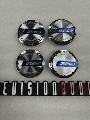 Rays Wheels Gramlights 57 Chrome/Blue center caps 57DR 57CR 57NR 57IR 57XR 57FXZ