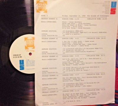 RADIO SHOW:CINCINNATI 9/16/88 FULL SETS/INTERVIEWS ISLEYS,BOBBY BARE,JAMES BROWN