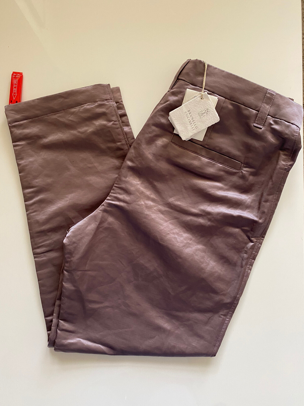 Brunello Cucinelli Silk Trousers