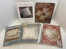 Vintage CandleWicking Pillow Kit Lot Of 5 Paragon, Bucilla, Howes Needlework